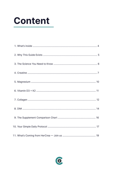 The menopause supplement guide [Digital Gift]